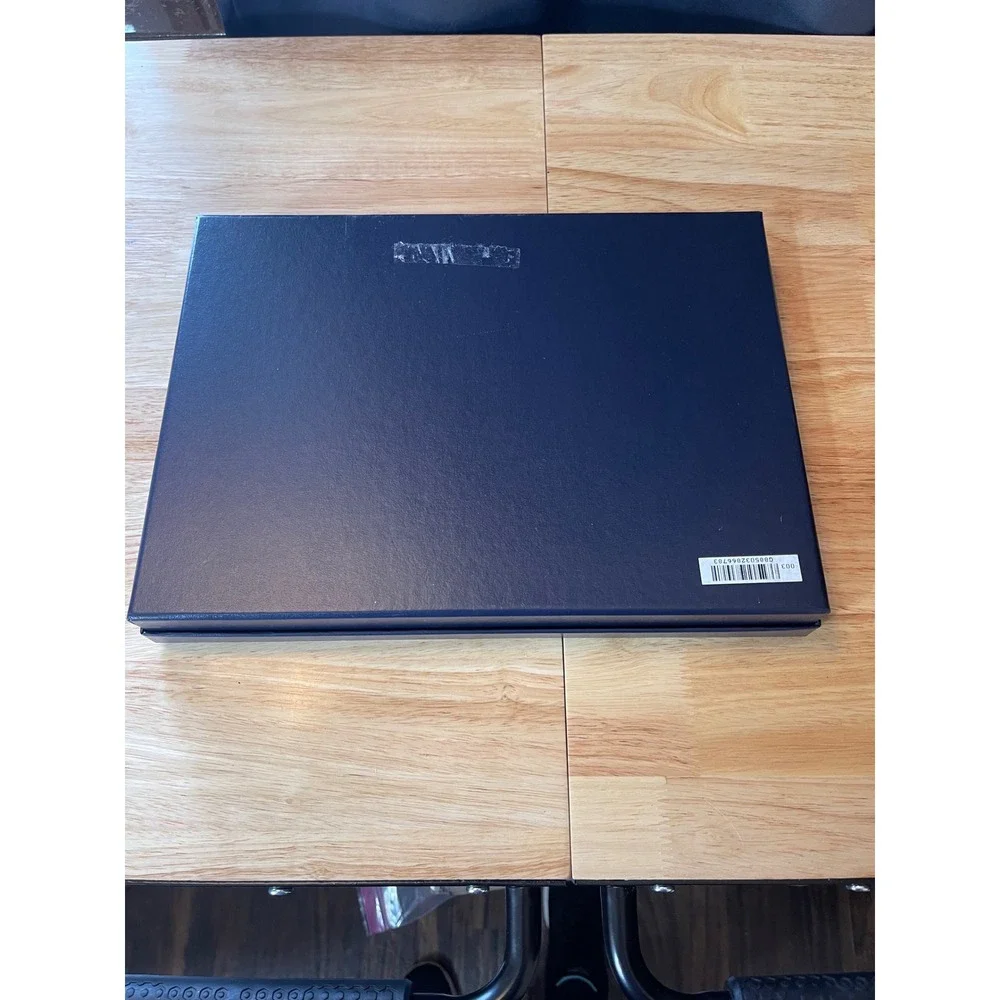 Ralph‎ Lauren Navy Blue Gold Logo Large Gift Box 14.5x11x1.75 Empty Designer Box